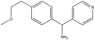 [4-(2-methoxyethyl)phenyl](pyridin-4-yl)methanamine 구조식 이미지