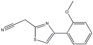 [4-(2-methoxyphenyl)-1,3-thiazol-2-yl]acetonitrile 구조식 이미지
