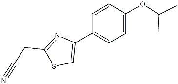 [4-(4-isopropoxyphenyl)-1,3-thiazol-2-yl]acetonitrile Structure