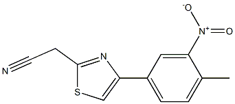 [4-(4-methyl-3-nitrophenyl)-1,3-thiazol-2-yl]acetonitrile Structure