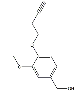 [4-(but-3-yn-1-yloxy)-3-ethoxyphenyl]methanol Structure