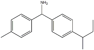 [4-(butan-2-yl)phenyl](4-methylphenyl)methanamine Structure