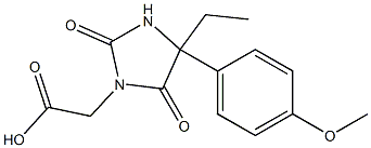 [4-ethyl-4-(4-methoxyphenyl)-2,5-dioxoimidazolidin-1-yl]acetic acid Structure