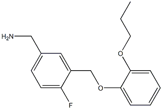 [4-fluoro-3-(2-propoxyphenoxymethyl)phenyl]methanamine Structure