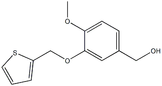 [4-methoxy-3-(thiophen-2-ylmethoxy)phenyl]methanol 구조식 이미지