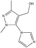 [5-(1H-imidazol-1-yl)-1,3-dimethyl-1H-pyrazol-4-yl]methanol Structure