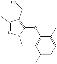 [5-(2,5-dimethylphenoxy)-1,3-dimethyl-1H-pyrazol-4-yl]methanol Structure