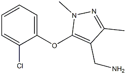 [5-(2-chlorophenoxy)-1,3-dimethyl-1H-pyrazol-4-yl]methanamine 구조식 이미지