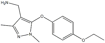 [5-(4-ethoxyphenoxy)-1,3-dimethyl-1H-pyrazol-4-yl]methanamine 구조식 이미지