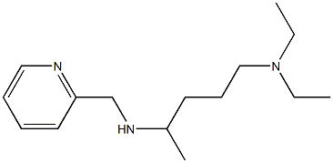 [5-(diethylamino)pentan-2-yl](pyridin-2-ylmethyl)amine 구조식 이미지