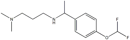 {1-[4-(difluoromethoxy)phenyl]ethyl}[3-(dimethylamino)propyl]amine Structure