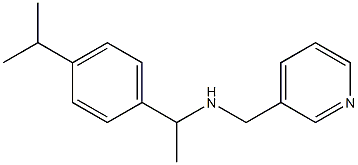 {1-[4-(propan-2-yl)phenyl]ethyl}(pyridin-3-ylmethyl)amine 구조식 이미지