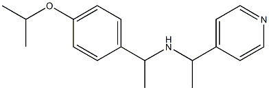 {1-[4-(propan-2-yloxy)phenyl]ethyl}[1-(pyridin-4-yl)ethyl]amine Structure