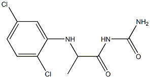 {2-[(2,5-dichlorophenyl)amino]propanoyl}urea 구조식 이미지