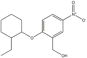 {2-[(2-ethylcyclohexyl)oxy]-5-nitrophenyl}methanol Structure