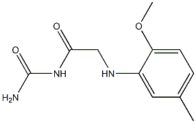 {2-[(2-methoxy-5-methylphenyl)amino]acetyl}urea 구조식 이미지