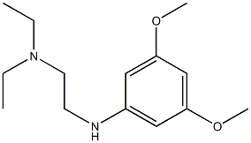 {2-[(3,5-dimethoxyphenyl)amino]ethyl}diethylamine Structure