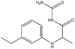 {2-[(3-ethylphenyl)amino]propanoyl}urea Structure