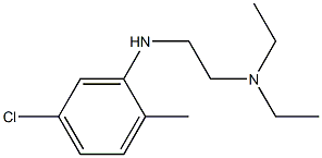 {2-[(5-chloro-2-methylphenyl)amino]ethyl}diethylamine Structure