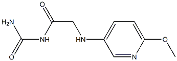 {2-[(6-methoxypyridin-3-yl)amino]acetyl}urea Structure