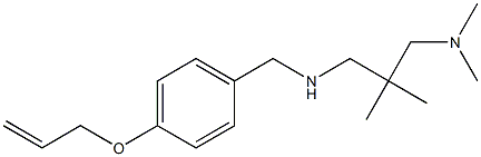 {2-[(dimethylamino)methyl]-2-methylpropyl}({[4-(prop-2-en-1-yloxy)phenyl]methyl})amine Structure