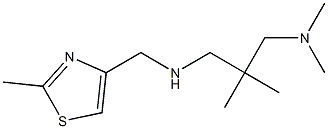 {2-[(dimethylamino)methyl]-2-methylpropyl}[(2-methyl-1,3-thiazol-4-yl)methyl]amine 구조식 이미지