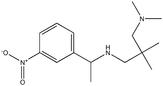 {2-[(dimethylamino)methyl]-2-methylpropyl}[1-(3-nitrophenyl)ethyl]amine 구조식 이미지