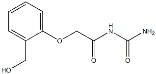 {2-[2-(hydroxymethyl)phenoxy]acetyl}urea 구조식 이미지
