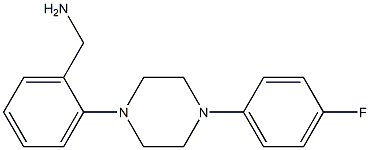 {2-[4-(4-fluorophenyl)piperazin-1-yl]phenyl}methanamine Structure