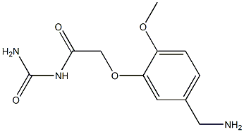 {2-[5-(aminomethyl)-2-methoxyphenoxy]acetyl}urea Structure