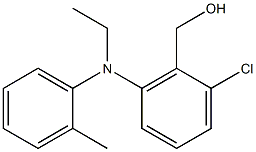 {2-chloro-6-[ethyl(2-methylphenyl)amino]phenyl}methanol 구조식 이미지