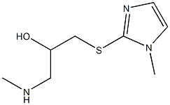 {2-hydroxy-3-[(1-methyl-1H-imidazol-2-yl)sulfanyl]propyl}(methyl)amine Structure
