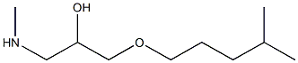 {2-hydroxy-3-[(4-methylpentyl)oxy]propyl}(methyl)amine 구조식 이미지
