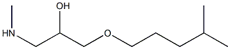 {2-hydroxy-3-[(4-methylpentyl)oxy]propyl}(methyl)amine Structure