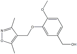 {3-[(3,5-dimethyl-1,2-oxazol-4-yl)methoxy]-4-methoxyphenyl}methanol 구조식 이미지
