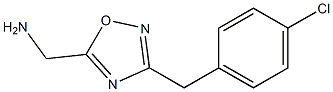 {3-[(4-chlorophenyl)methyl]-1,2,4-oxadiazol-5-yl}methanamine Structure