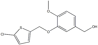 {3-[(5-chlorothiophen-2-yl)methoxy]-4-methoxyphenyl}methanol 구조식 이미지