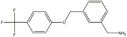 {3-[4-(trifluoromethyl)phenoxymethyl]phenyl}methanamine Structure