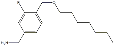 {3-fluoro-4-[(heptyloxy)methyl]phenyl}methanamine 구조식 이미지