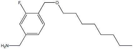 {3-fluoro-4-[(octyloxy)methyl]phenyl}methanamine 구조식 이미지