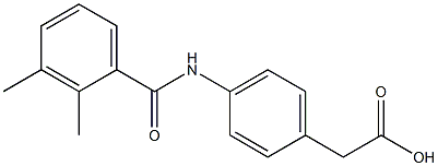 {4-[(2,3-dimethylbenzoyl)amino]phenyl}acetic acid Structure