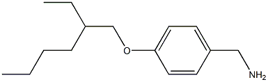 {4-[(2-ethylhexyl)oxy]phenyl}methanamine Structure