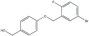 {4-[(5-bromo-2-fluorophenyl)methoxy]phenyl}methanol 구조식 이미지