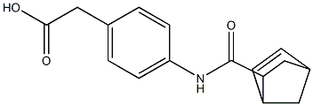{4-[(bicyclo[2.2.1]hept-5-en-2-ylcarbonyl)amino]phenyl}acetic acid Structure