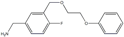 {4-fluoro-3-[(2-phenoxyethoxy)methyl]phenyl}methanamine 구조식 이미지