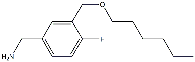 {4-fluoro-3-[(hexyloxy)methyl]phenyl}methanamine Structure