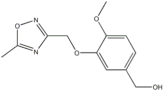 {4-methoxy-3-[(5-methyl-1,2,4-oxadiazol-3-yl)methoxy]phenyl}methanol 구조식 이미지