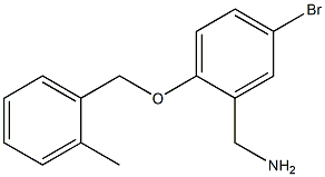 {5-bromo-2-[(2-methylphenyl)methoxy]phenyl}methanamine Structure