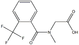 {methyl[2-(trifluoromethyl)benzoyl]amino}acetic acid Structure