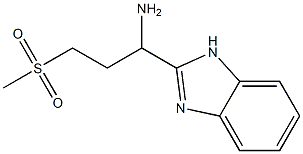 1-(1H-1,3-benzodiazol-2-yl)-3-methanesulfonylpropan-1-amine 구조식 이미지